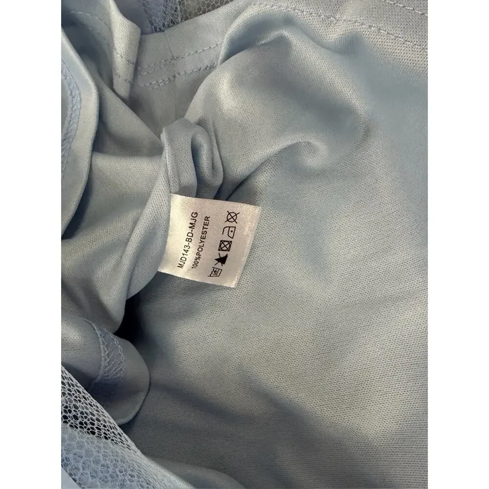 Shop the Mint The Eloise Bow Light Blue Embellished Dress 12/14